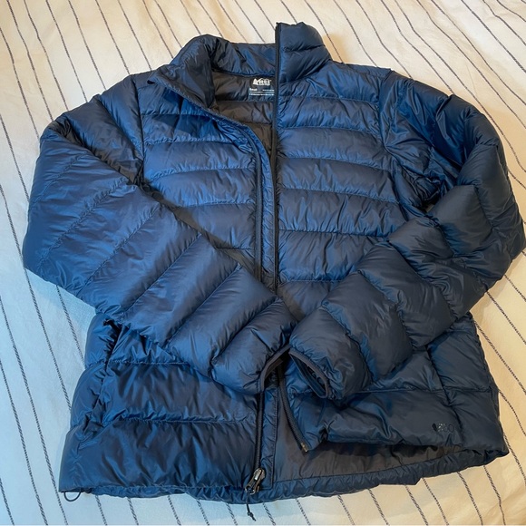 REI Co-Op Women’s Small 650 Down Puffer Jacket Saragasso Sea Navy Blue - Picture 3 of 8